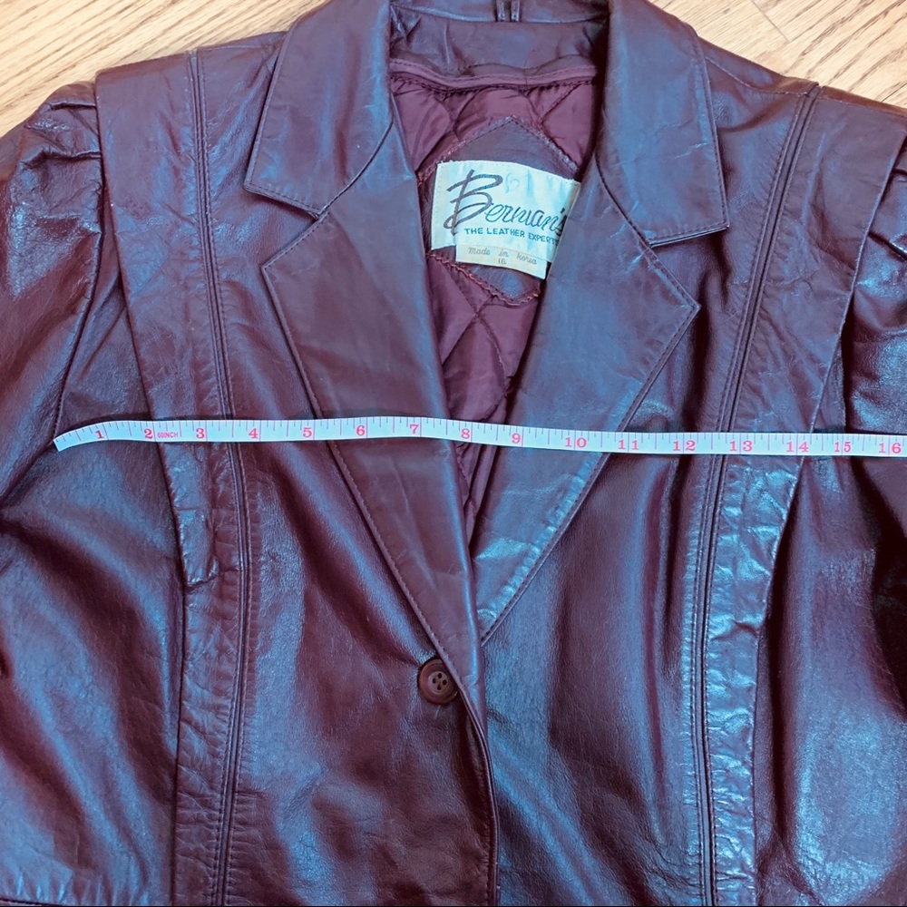 *SOLD*VTG Berman’s | Leather Jacket - Picture 13 of 16